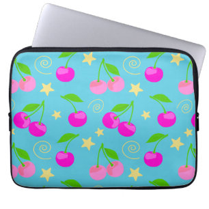 Decora Kei Cute Cherries Pattern Laptop Sleeve