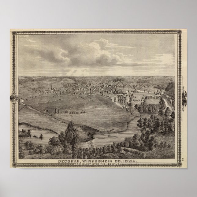 Decorah, Winnesheik Co, Iowa Poster (Front)
