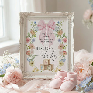 Decorate a Block For Baby Sign