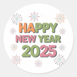 Decorate Your New Year 2025 Stickers