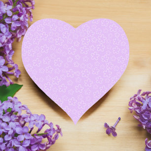 DECORATE YOUR SPACE With Our Beautiful Lilac Heart Sticker