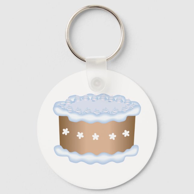 Decorated Cake Key Ring (Front)