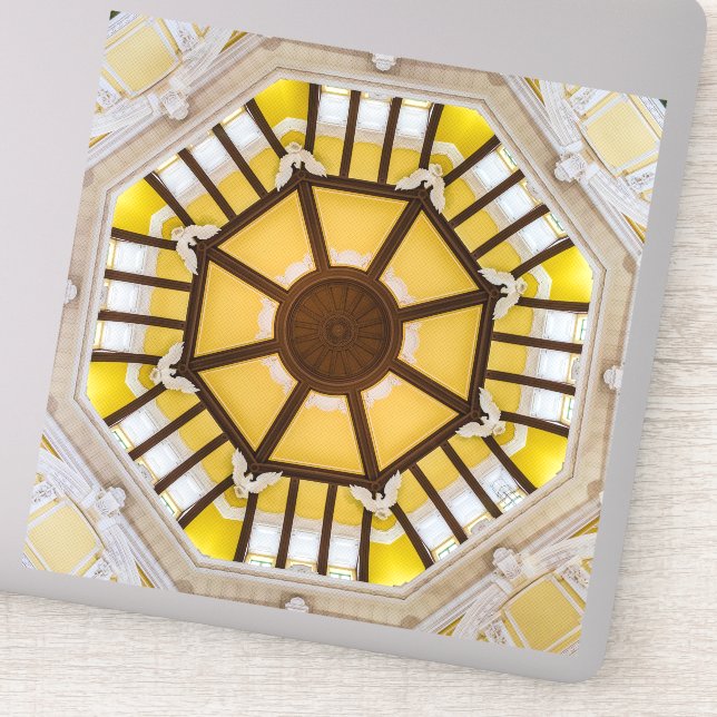 Decorated ceiling at the Tokyo Station (Detail)