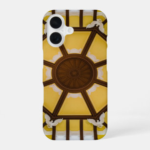 Decorated ceiling at the Tokyo Station iPhone 16 Case