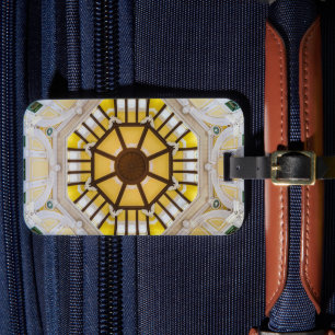 Decorated ceiling at the Tokyo Station Luggage Tag