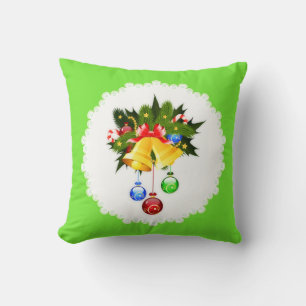 Decorated Christmas Bells Pillow