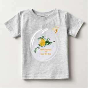 Decorated Christmas branch in bauble Baby T-Shirt