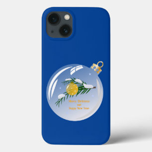 Decorated Christmas branch in bauble iPhone 13 Case