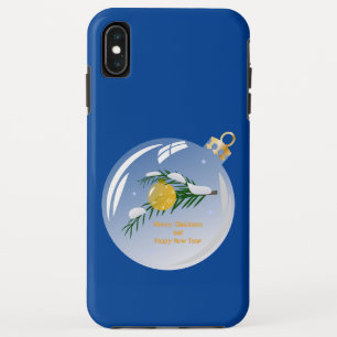 Decorated Christmas branch in bauble  iPhone XS Max Case