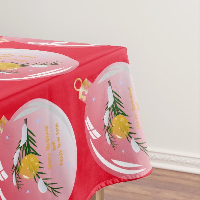 Decorated Christmas branch in bauble  Tablecloth (In Situ)