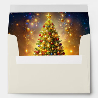 Decorated Christmas Tree Envelope
