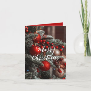 Decorated Christmas Tree Holiday Card