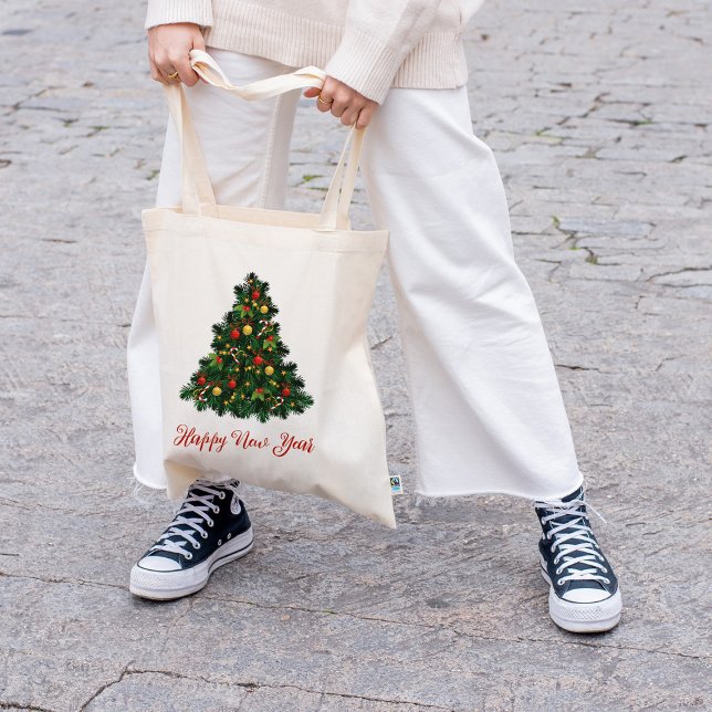 Decorated Christmas tree Tote Bags (Creator Uploaded)