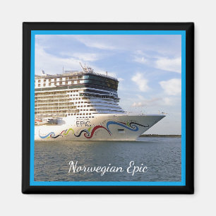 Decorated Cruise Ship Bow Custom Magnet