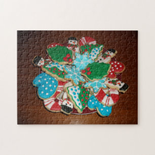 Decorated Cut-Out Christmas Sugar Cookies Jigsaw Puzzle