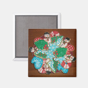 Decorated Cut-Out Christmas Sugar Cookies Magnet