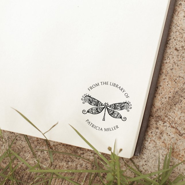 Decorated Dragonfly Book From the Library Of Rubber Stamp (Creator Uploaded)