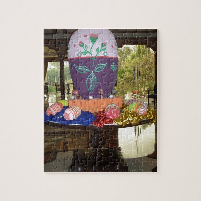 Decorated Easter Egg Art Print Jigsaw Puzzle (Vertical)