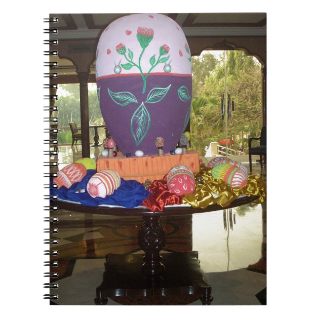 Decorated Easter Egg Art Print Notebook (Front)