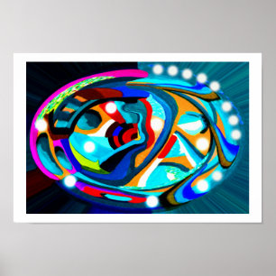 Decorated egg poster