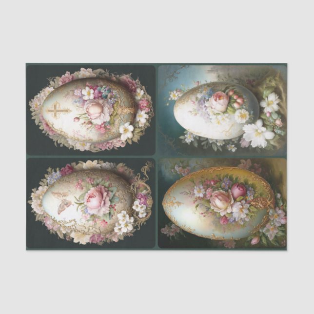 Decorated Eggs  Tissue Paper (Front)