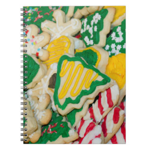 Decorated Frosted Homemade Christmas Sugar Cookies Notebook
