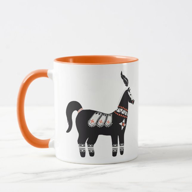 Decorated Horse Mug (Left)
