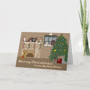 Decorated Living Room Holiday Card