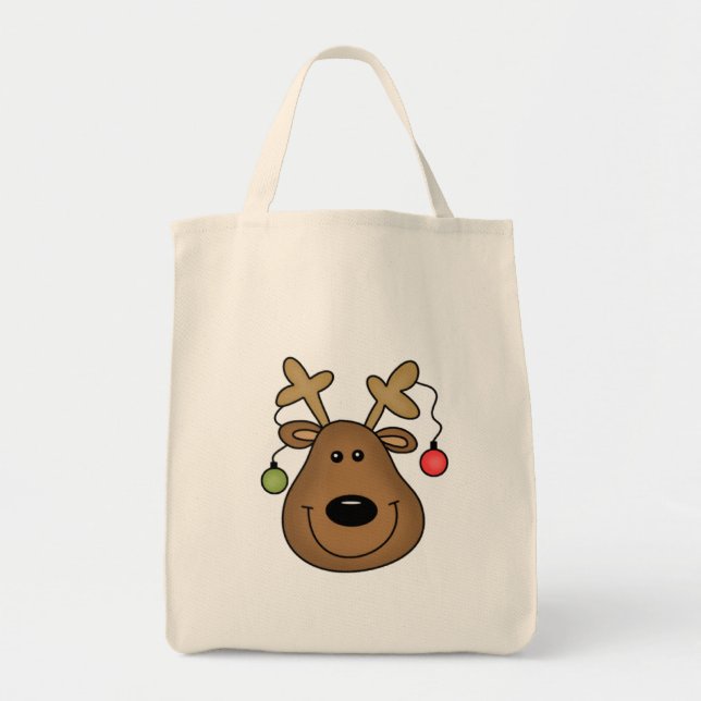 Decorated Reindeer Tote Bag (Front)
