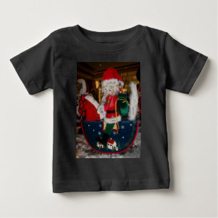 Decorated Santa Claus Christmas Art Print/Design Baby T-Shirt