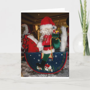 Decorated Santa Claus Christmas Art Print/Design Holiday Card