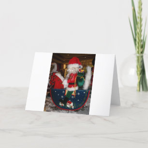 Decorated Santa Claus Christmas Art Print/Design Holiday Card
