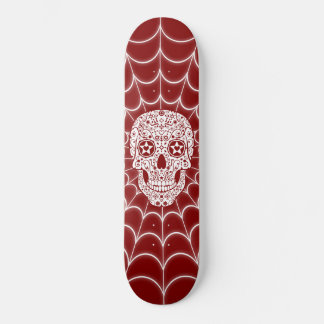 Decorated Skull Skateboard