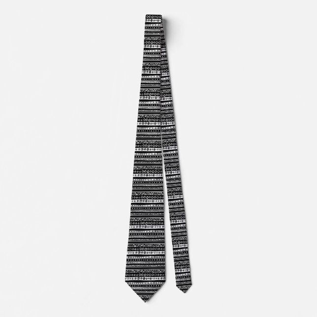 Decorated Stripes Tie (Front)