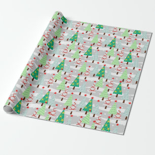 Decorated Trees Christmas Wrapping Paper
