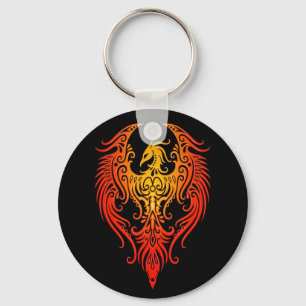 Decorated Tribal Phoenix Key Ring