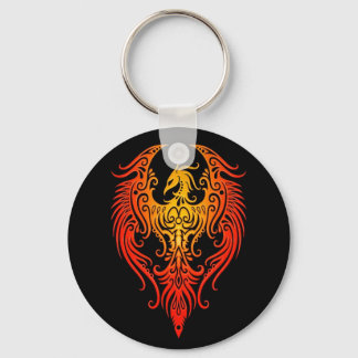 Decorated Tribal Phoenix Key Ring