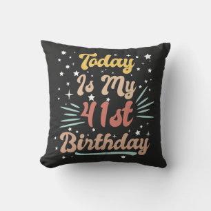 decorated vintage today is my 41st birthday cushion