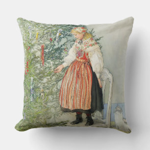 Decorating the Christmas Tree - Carl Larsson Cushion