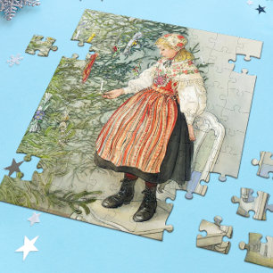 Decorating the Christmas Tree - Carl Larsson Jigsaw Puzzle
