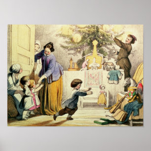 Decorating the Christmas Tree Poster