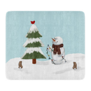 Decorating The Tree Christmas Cutting Board