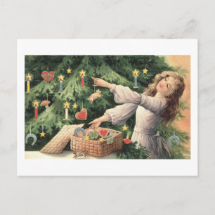 Decorating the Tree Postcard