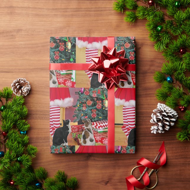 Decorating The Tree Wrapping Paper (Holiday Gift)
