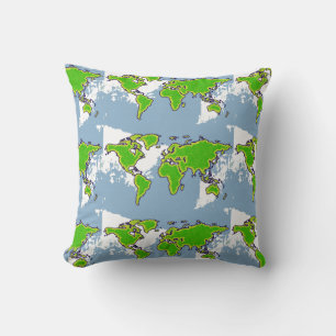 Decorating with Maps Cushion