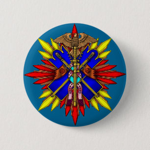 decoration 6 cm round badge