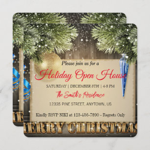 Decoration for the Christmas tree Holiday Card