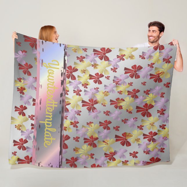 decoration, gift, bow, holiday, ribbon, present, fleece blanket (In Situ)