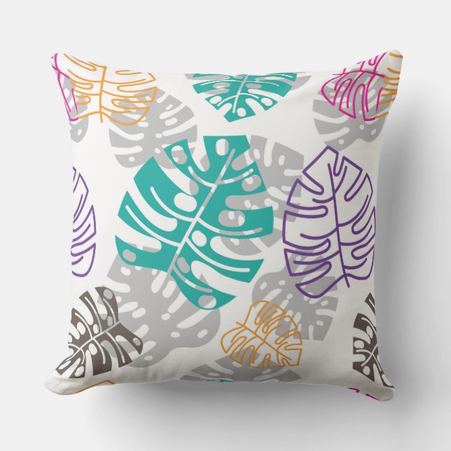 decoration leaves outdoor pillow (Front)