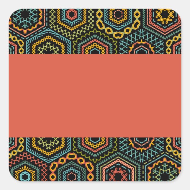 decoration square sticker (Front)